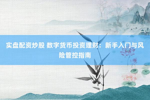 实盘配资炒股 数字货币投资理财：新手入门与风险管控指南