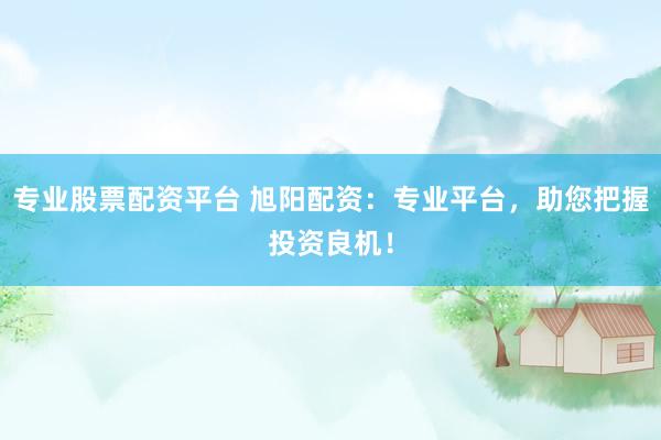 专业股票配资平台 旭阳配资：专业平台，助您把握投资良机！